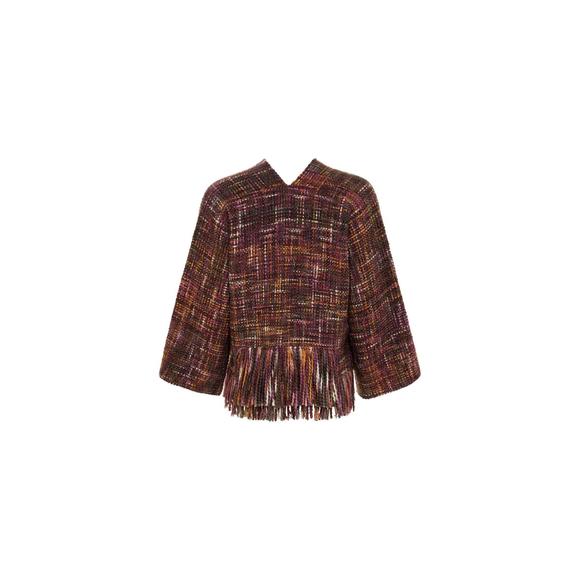 NEW CAROLINA K women's lira jacket in brown multi - Picture 2 of 3